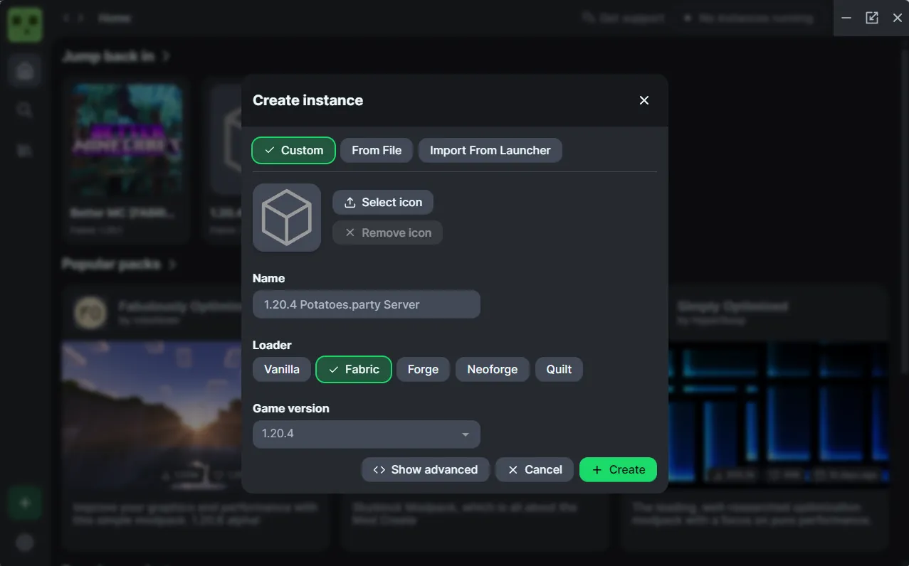 Profile Settings